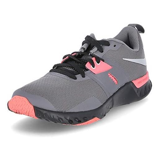 Nike reneretaliation tr, scarpe da ginnastica uomo, gunsmokesea/metallic silver/thunder grey, 45 eu
