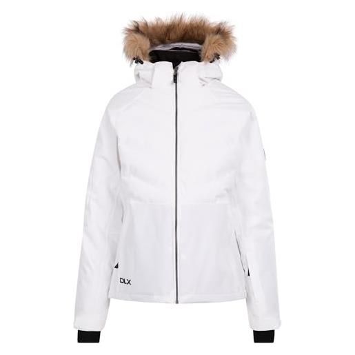 Trespass gaynor-female dlx ski jacket giacca, bianco, s donna