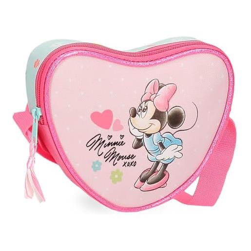 Disney joumma Disney minnie imagine borsa da corriere rosa 17x14,5x4 cm poliestere l, rosa, tracolla