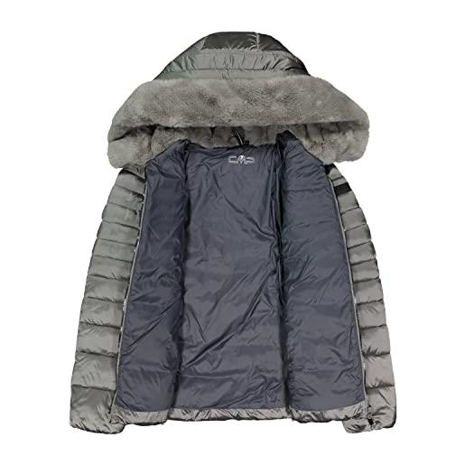 CMP nylon jacket soft hood, woman, grey, 54