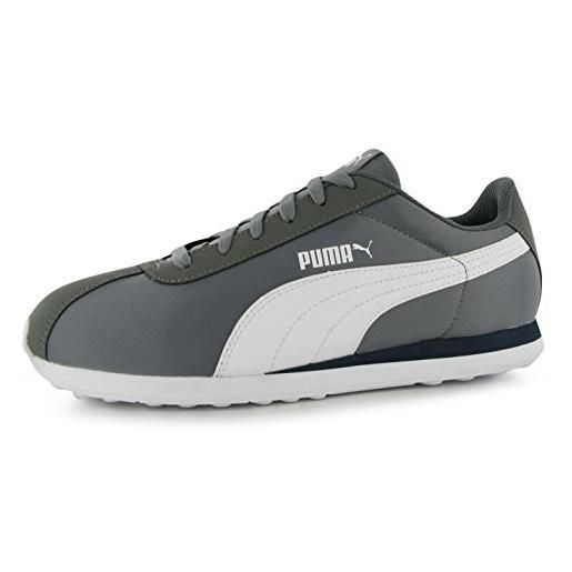 Puma pumaturinnlf6, scarpe da calcio unisex - adulto, grigio (grey/white 01grey/white 01), 47 (uk 12) (12 uk)