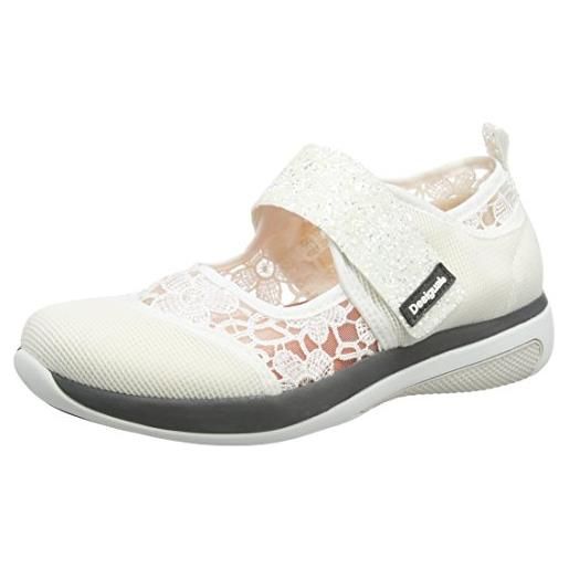 Desigual dub lace, scarpe da ginnastica basse donna, bianco (white 1000), 40 eu
