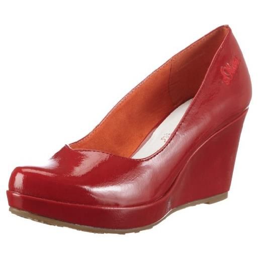 s.Oliver casual 5-5-22436-20, scarpe con la zeppa donna, marrone (braun (pepper patent 369)), 37