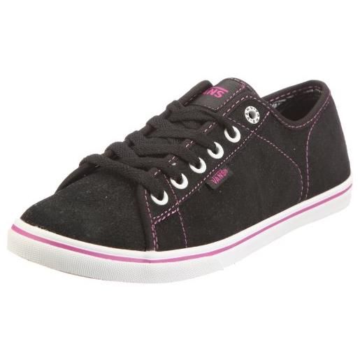 Vans w ferris lo pro vjw0b9p, sneaker donna, nero (schwarz/black/pink), 37