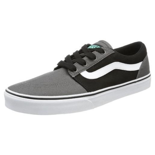 Vans m collins (canvas) pewter, sneaker uomo, nero (schwarz ((canvas) pewter/mint)), 40.5