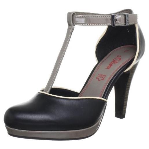 s.Oliver casual 5-5-24401-20, scarpe col tacco donna, nero (schwarz (black comb 98)), 39