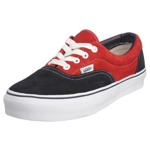Vans era, sneaker moda unisex adulto - nero/grigio/nero/rosso/bianco, 41 eu