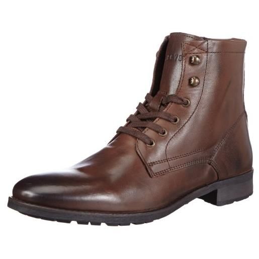 SELECTED sel rich leather, scarpe stringate uomo, marrone (braun (brown)), 43