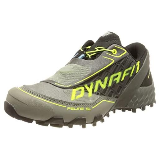 Dynafit feline sl gtx, scarpe running uomo, black/neon yellow, 42.5 eu