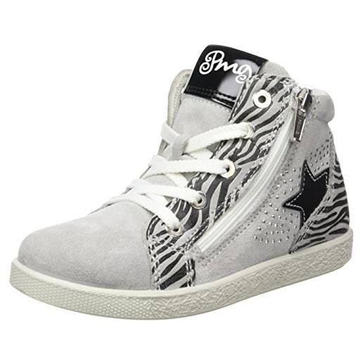 Primigi. Yoya e - scarpe da ginnastica bambina, colore grigio (gris (scamosciato perla)), taglia 37, (uk 4)