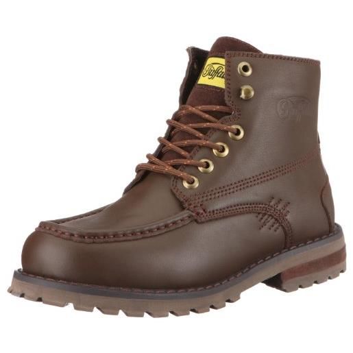 Buffalo 111365 10414-151 leather brown 50, stivali da uomo, braun brown 50, 40 eu