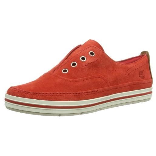 Timberland ekcascbay lacless re red, sneaker donna, rosso (rot (red)), 38.5