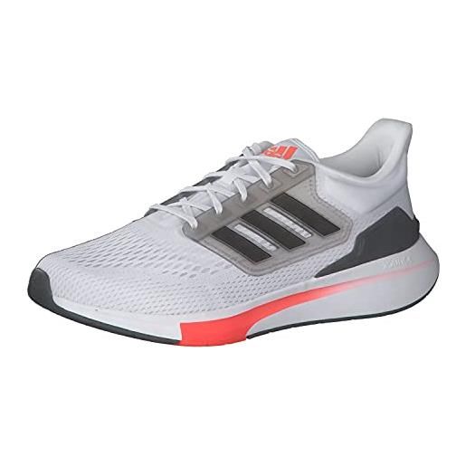 adidas eq21 run, sneaker uomo, ftwr white/core black/grey six, 40 2/3 eu