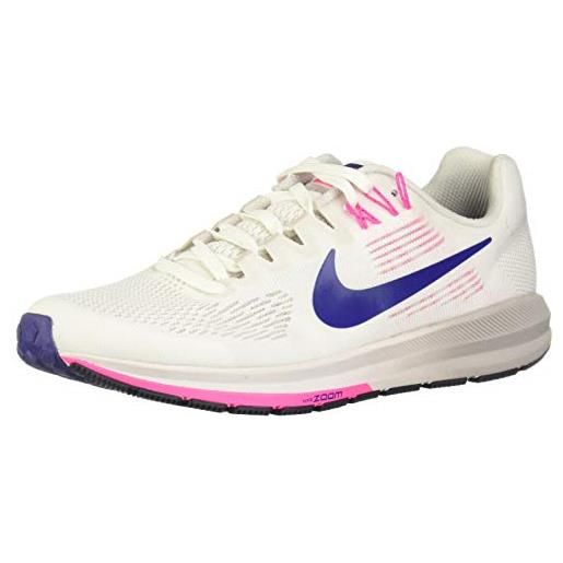 Nike damen laufschuh air zoom structure 21, scarpe running donna, bianco (summit white/deep royal blue-v 101), 40 eu