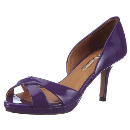 Buffalo london 311-2766 patent leather, scarpe col tacco donna, viola (violett (purple 76)), 39