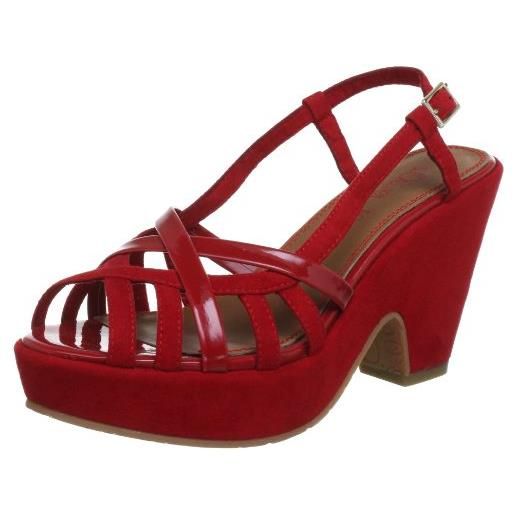 s.Oliver casual 5-5-28310-20, sandali col tacco donna, rosso (rot (chili 533)), 42