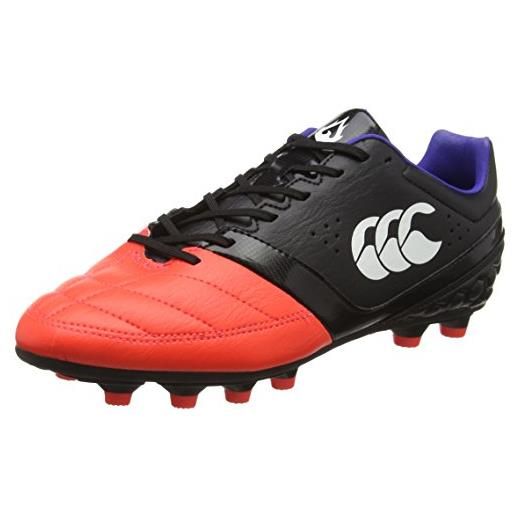 Canterbury phoenix club moulded, scarpe da rugby uomo, nero (98a black/firecracker), 47 eu