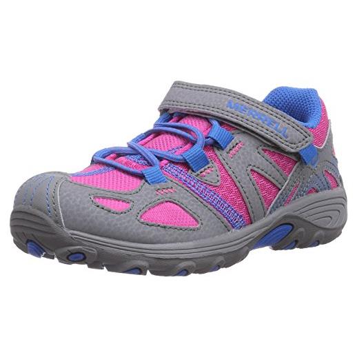 Merrell - grassbow a/c, scarpe da trekking per bambine e ragazze, multicolore(mehrfarbig (pink/blue)), 29