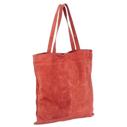 selected femme bags mille suede shopper 16031269, borsa a spalla donna 36x40x24 cm (l x a x p), argento (silber (silver)), 36x40x24 cm (l x a x p)
