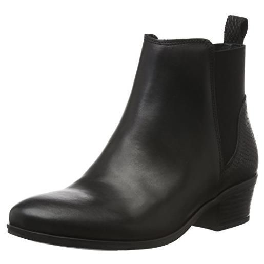 PIECES psbecca leather new boot, stivali chelsea donna, nero (black), 39 eu