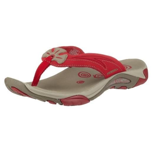 Merrell siren thong sport/red j85274 - sandali da donna, rosso, 40 eu