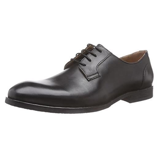Selected shdantonio shoe noos, scarpe stringate basse oxford uomo, nero, 45 eu