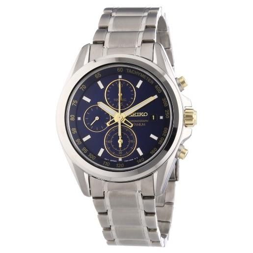 Seiko snde59p1 - orologio da polso uomo, titanio, colore: argento