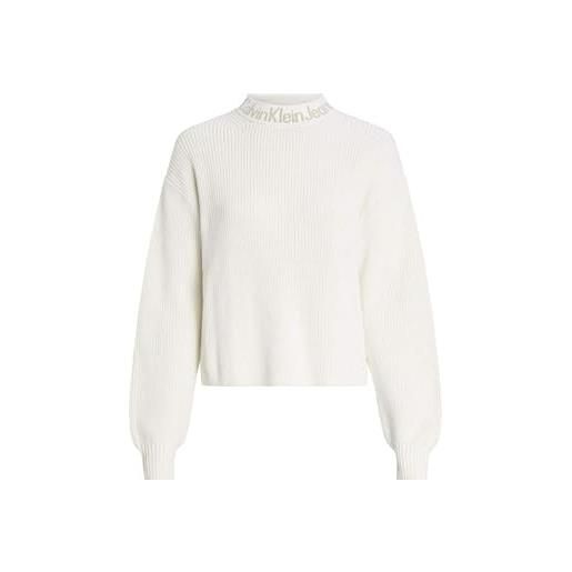 Calvin Klein Jeans maglioni bianco j20j222255 bianco s
