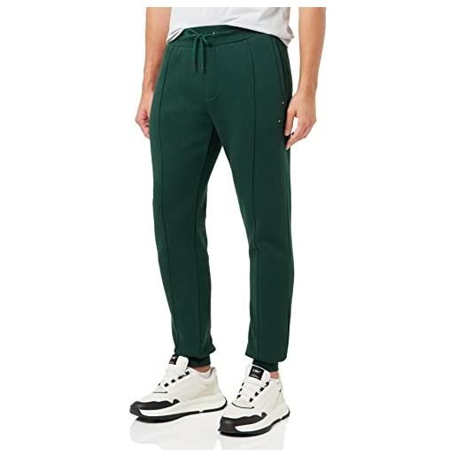 Tommy Hilfiger global stripe sweatpant mw0mw28184 pantaloni della tuta, verde (hunter), m uomo