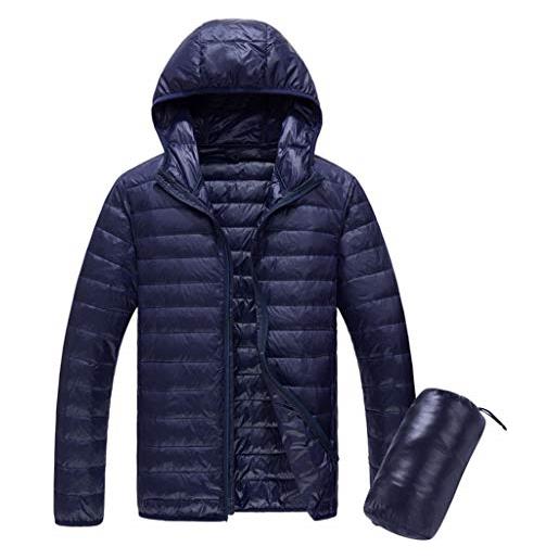 FRAUIT taglie forti piumino uomo 100 grammi con cappuccio giubbino ragazzo invernale parka uomini invernali leggero piumini leggeri oversize cappotto inverno giubbini giacca a vento giacchetti