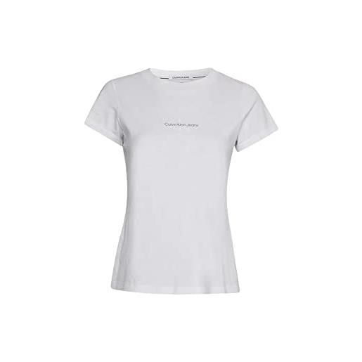 Calvin klein jeans - t-shirt donna con stampa logo - taglia s