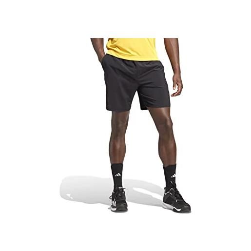 adidas club tennis stretch woven shorts pantaloncini (1/4), white, xl 9 inch men's