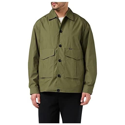 G-STAR RAW worker oversized overshirt camicie, verde scuro (shadow olive d22924-a790-b230), l uomo