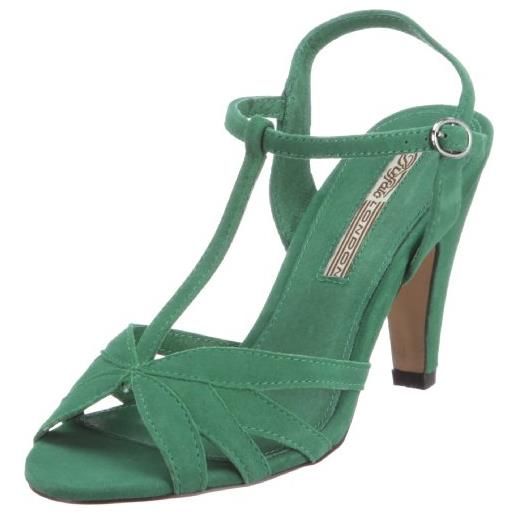 Buffalo london 311-5572- 128447, sandali donna, verde (grün (green128)), 40