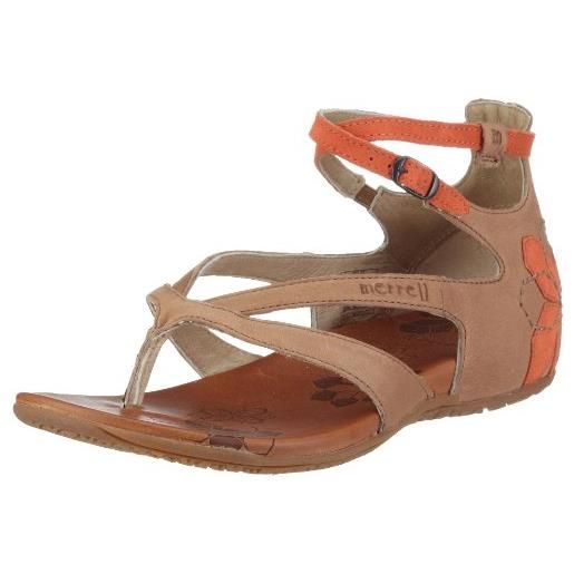 Merrell lotta, sandali da donna, marrone tan, 41 eu