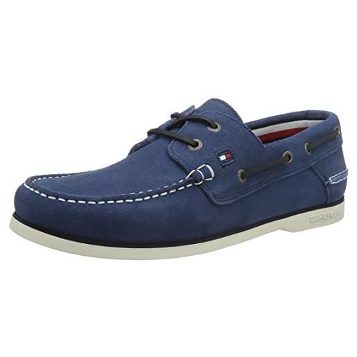 Tommy Hilfiger k2285not 1b, scarpe da barca uomo, blu (jeans 013), 46 eu