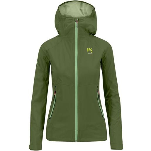 Karpos temporale hoodie rain jacket verde xs donna
