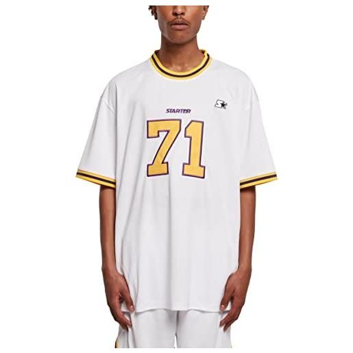Starter black label starter 71 sports jersey t-shirt, bianco, xl uomo