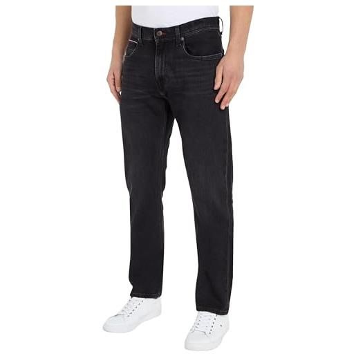 Tommy Hilfiger regular mercer str mw0mw34216 pantaloni di jeans, denim (nick black), 33w / 34l uomo