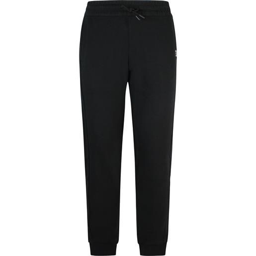 EA7 pantalone tuta nero con logo laterale per uomo