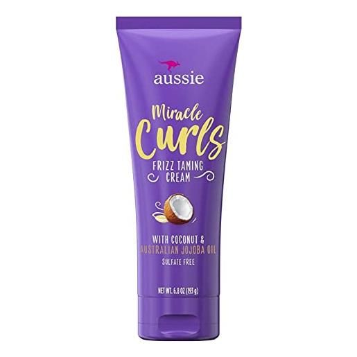 Aussie miracle curls crespo domare crema 192,8 g (cocco e olio di jojoba) (confezione da 2)