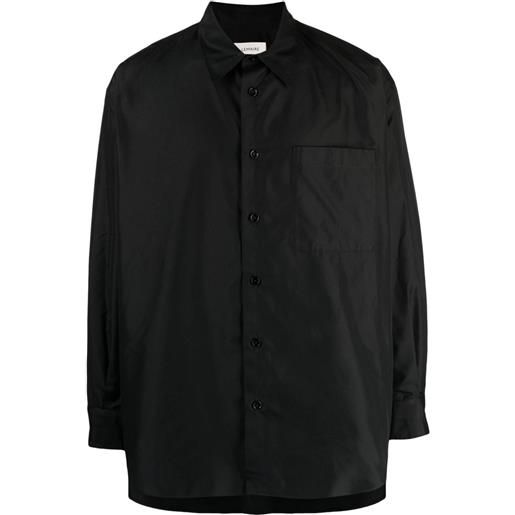 LEMAIRE camicia con colletto a punta - nero