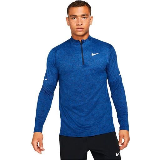 Nike dri fit element long sleeve t-shirt blu l / regular uomo