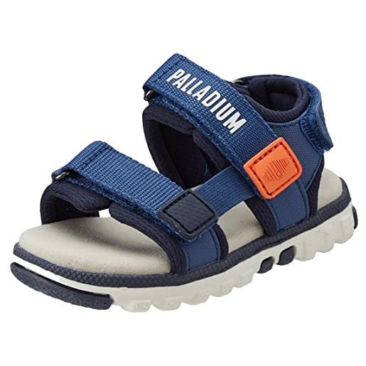 Palladium pallanikoo monochrome, sandali unisex - bambini e ragazzi, blu (navy), 24 eu