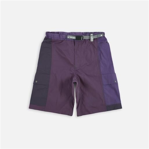 Gramicci and wander patchwork wind shorts multi purple uomo