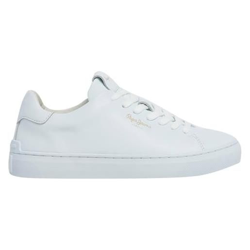Pepe Jeans camden classic w, scarpa da ginnastica donna, bianco (bianco), 39 eu