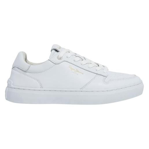Pepe Jeans camden supra w, scarpa da ginnastica donna, bianco (bianco di fabbrica), 39 eu