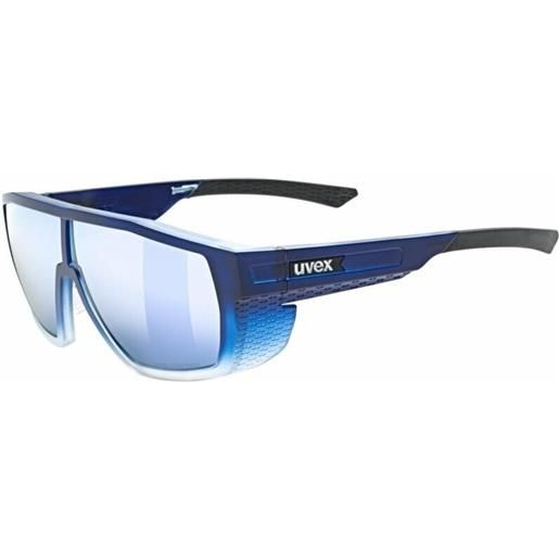 UVEX mtn style cv blue matt/fade/colorvision mirror blue occhiali da sole outdoor