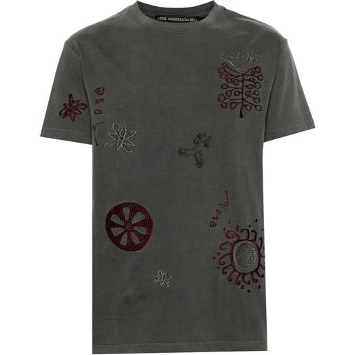Andersson Bell t-shirt con ricamo march - grigio