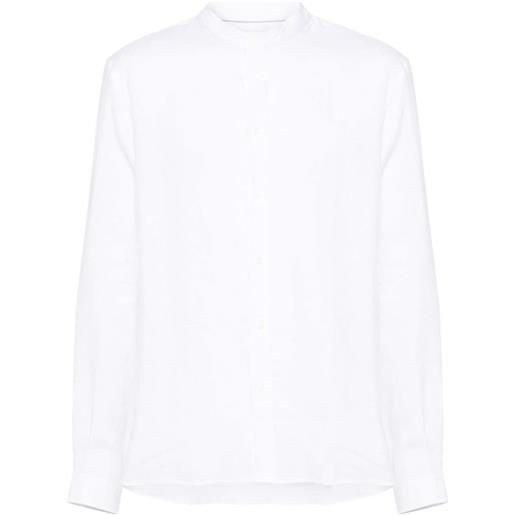 Brunello Cucinelli camicia con colletto alla coreana - bianco